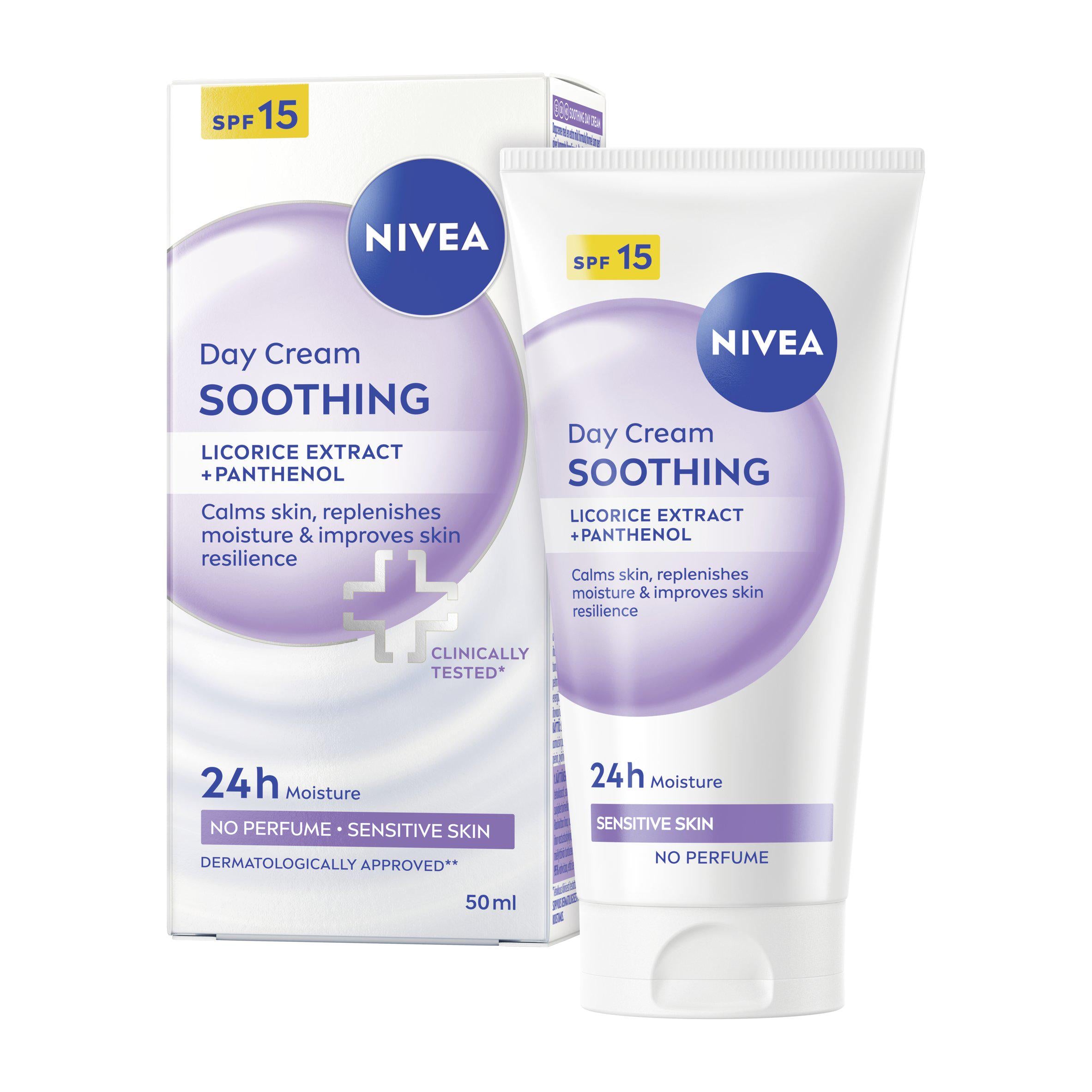 Nivea day cream sensitive skin SPF15 50ml (British brand)
