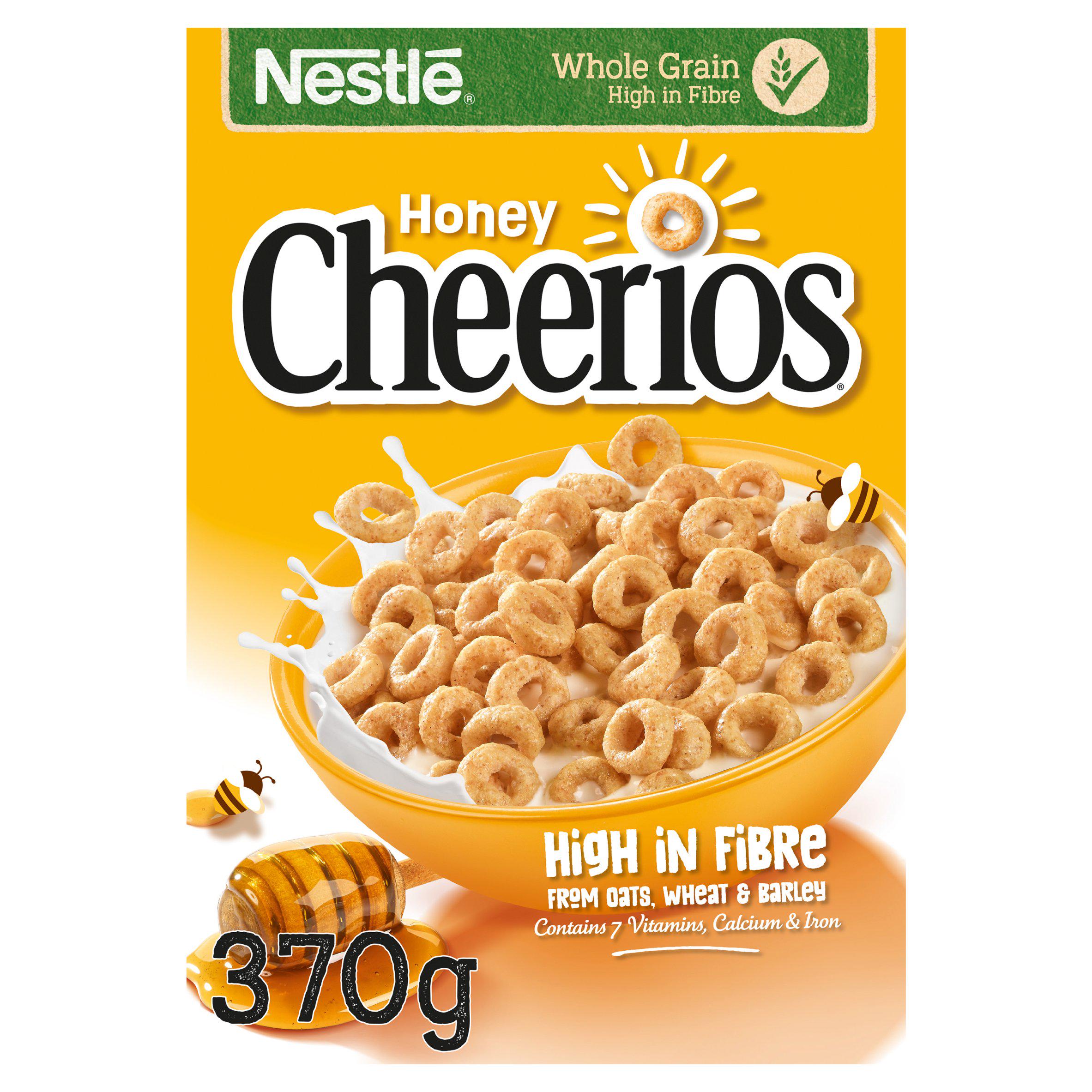 Nestle Cheerios Honey cereal 370g - British product