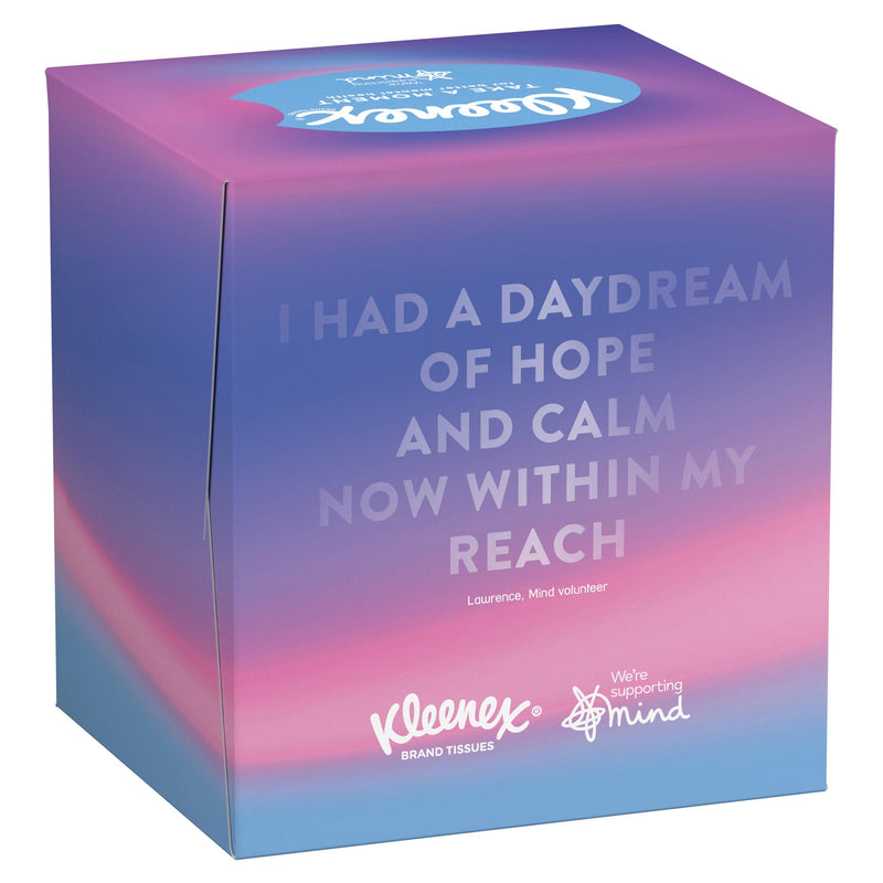 Kleenex Collection tissues cube box 48 sheets 3-ply, UK version