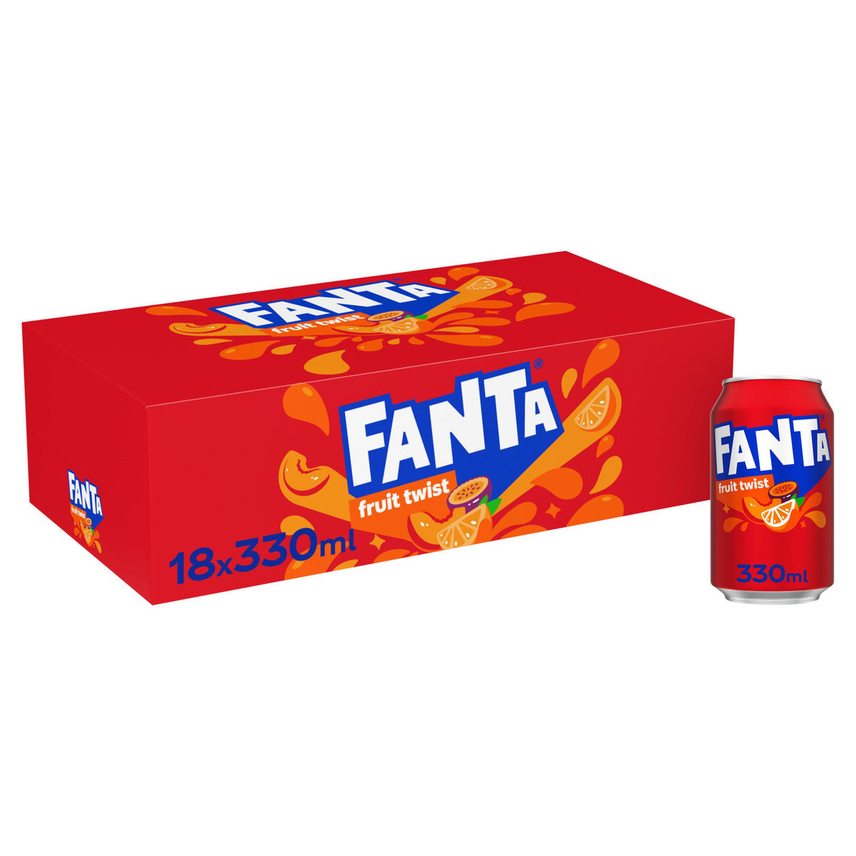 Fanta fruit twist 18x330ml cans (British brand)