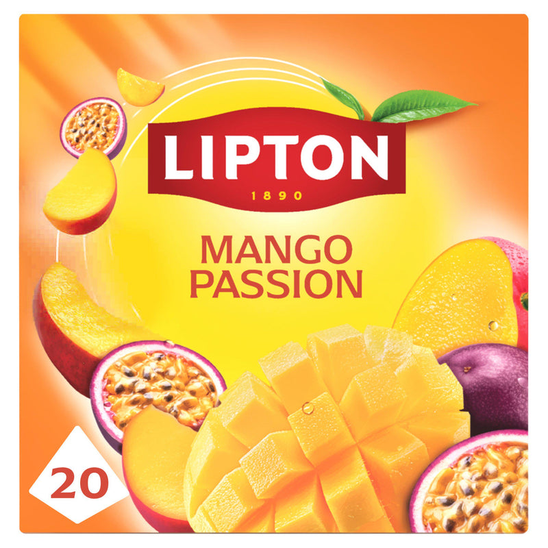 Lipton Mango Passion pyramid tea bags 20 count, UK version