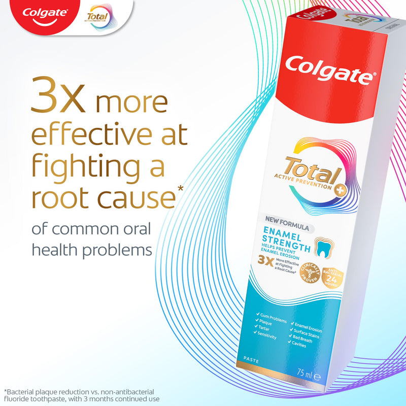 Colgate Total Active Prevention Enamel Strength toothpaste 75ml - British product
