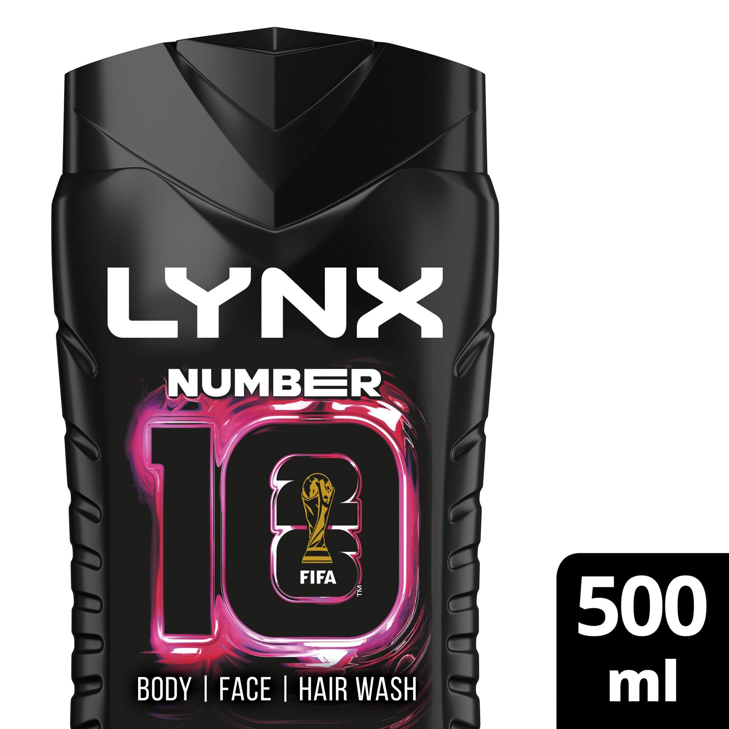 Lynx Number 10 3-in-1 body wash 500ml (British brand)