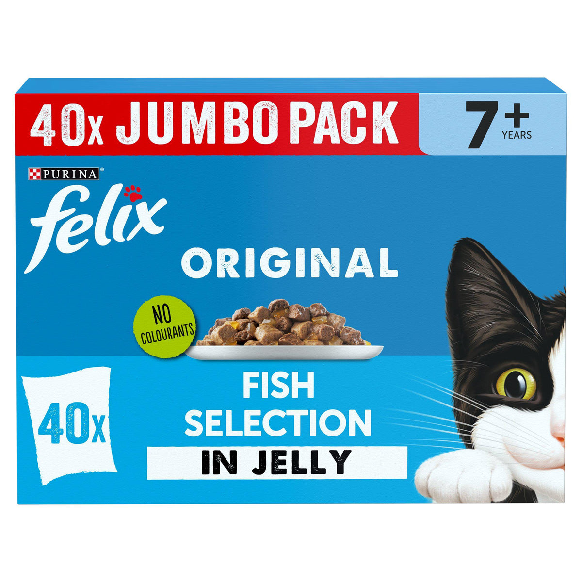 Felix Senior 7+ fish selection cat food (British brand)