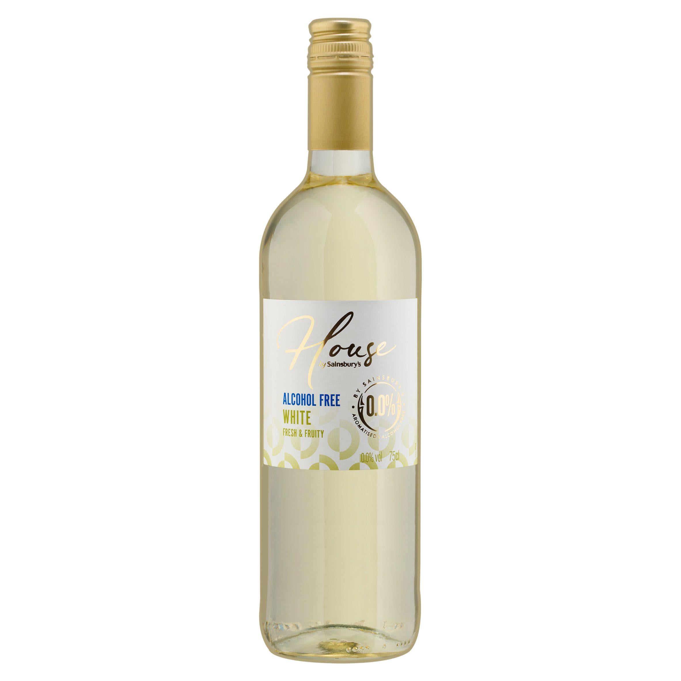 Sainsbury's alcohol-free white wine drink 75cl (British brand)