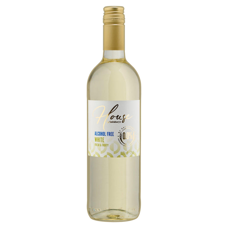Sainsbury's alcohol-free white wine drink 75cl (British brand)