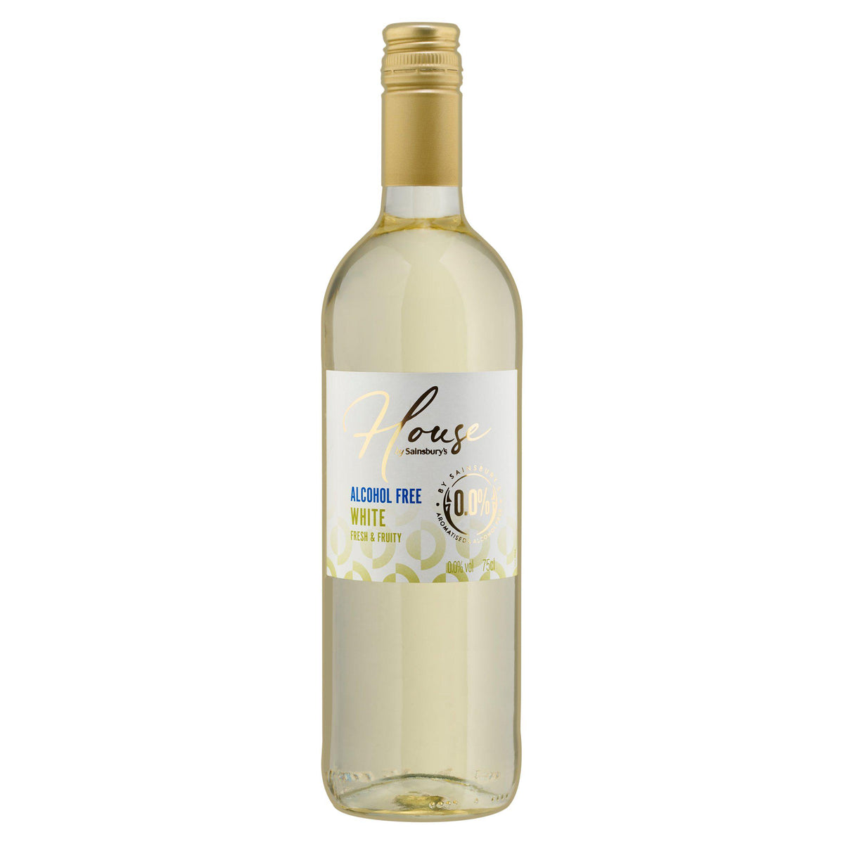 Sainsbury's alcohol-free white wine drink 75cl (British brand)