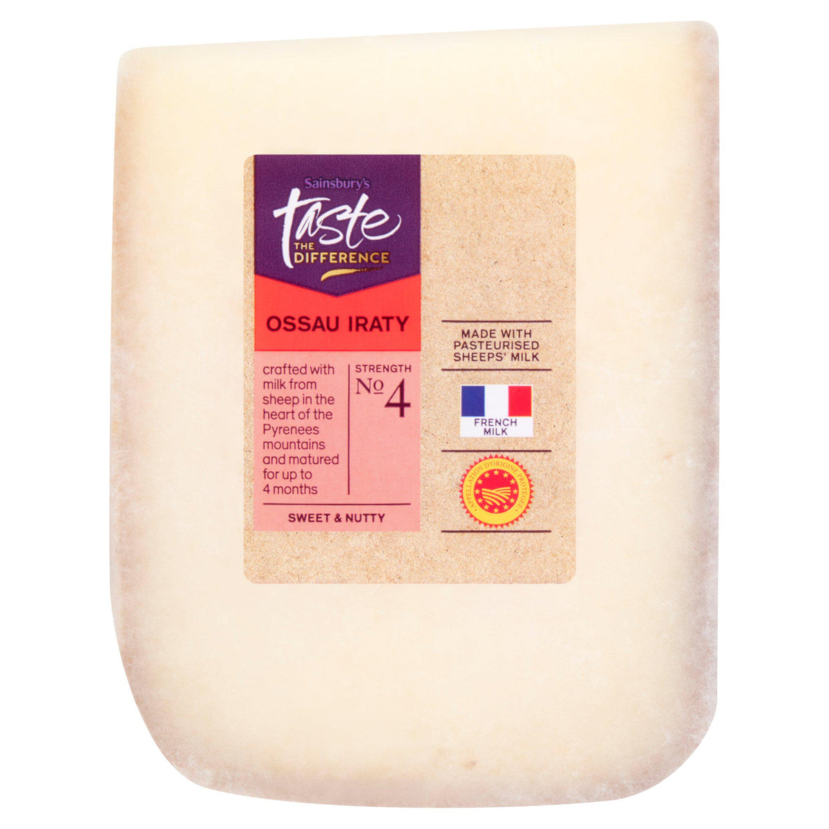 Sainsbury's Ossau Iraty Taste the Difference hard cheese 180g (British brand)