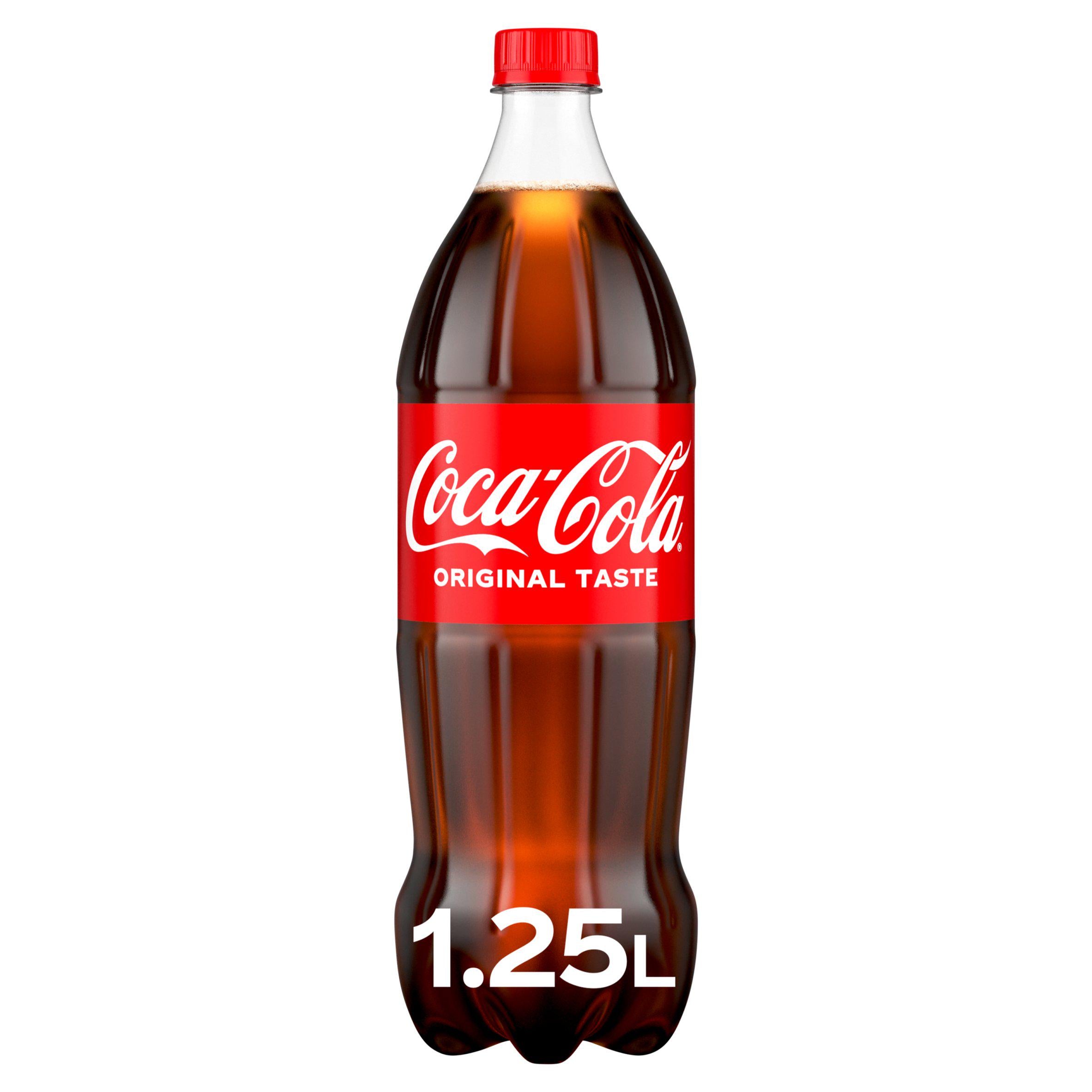 Coca Cola Original Taste 1.25L plastic bottle - British product