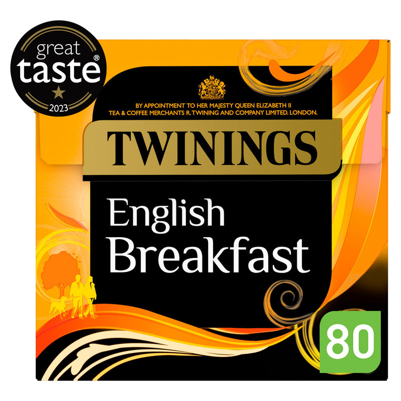 Twinings English Breakfast plant based tea bags 80 bags, UK version