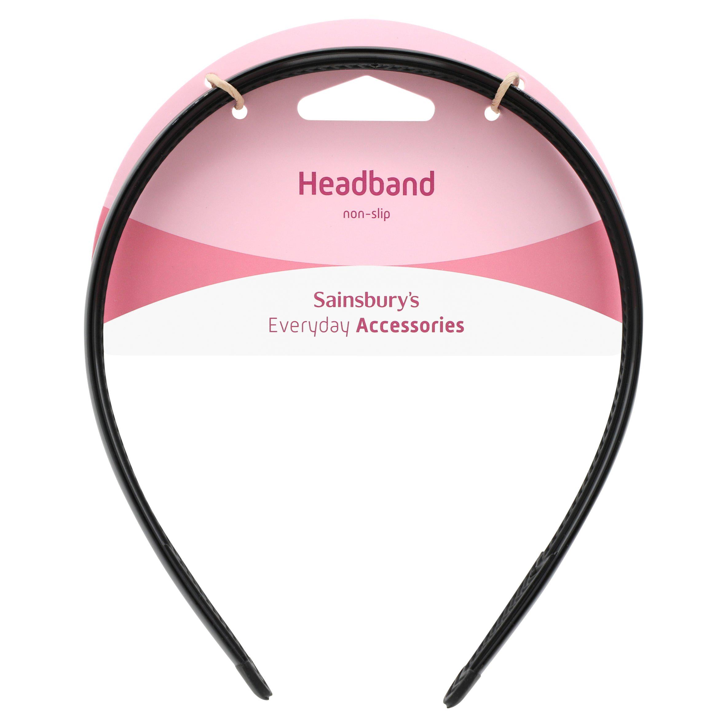 Sainsbury's non-slip black headband - British product