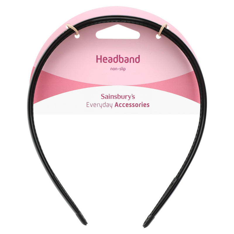 Sainsbury's non-slip black headband - British product