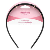 Sainsbury's non-slip black headband - British product