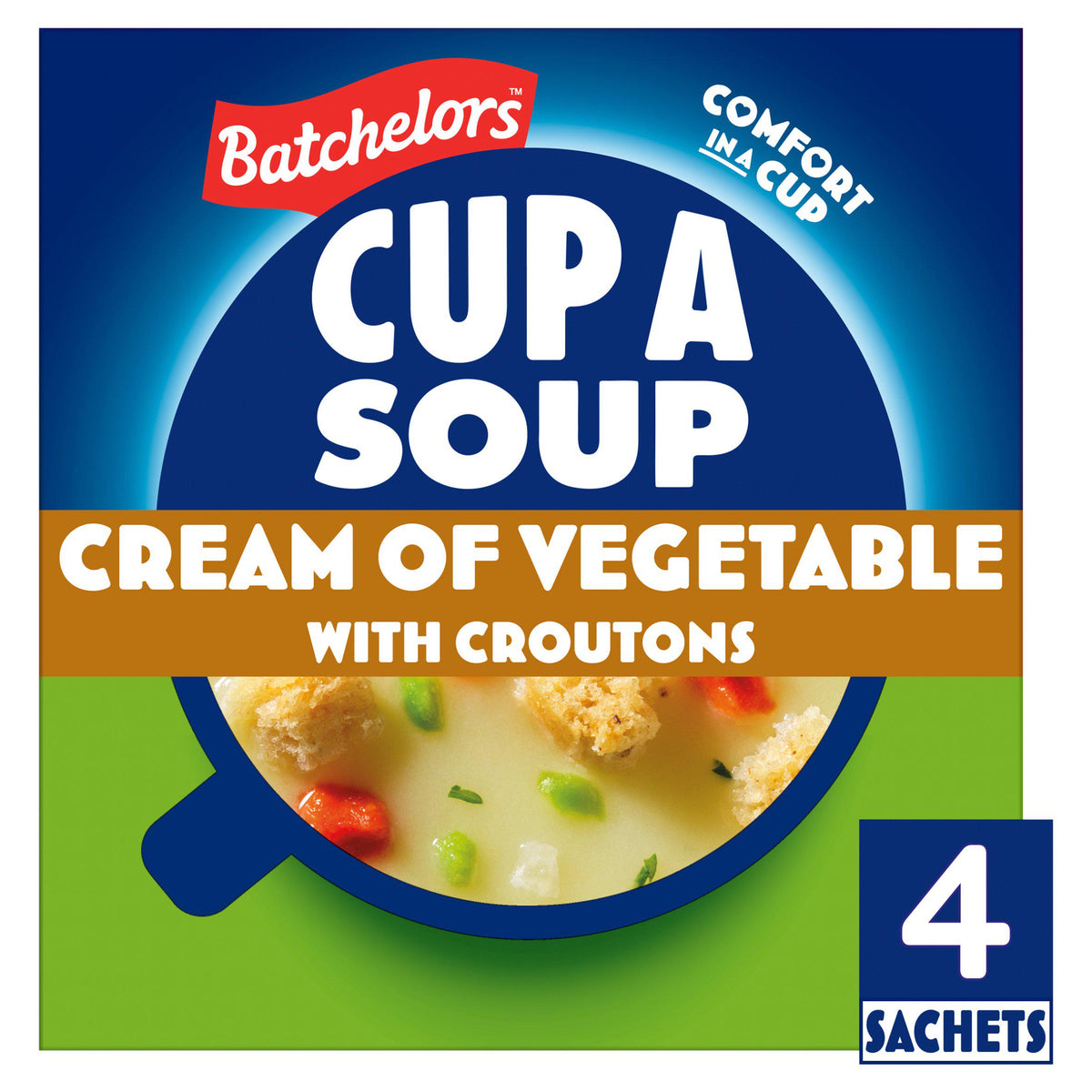 Batchelors Cup a Soup cream of vegetable with croutons 122g (British brand)