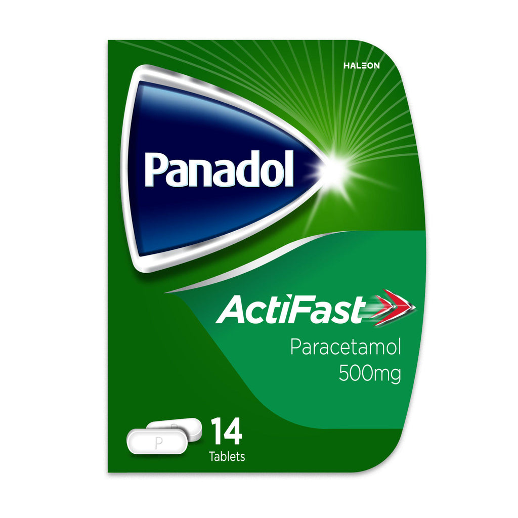 Panadol Paracetamol Actifast Pain Relief Tablets 500mg x14