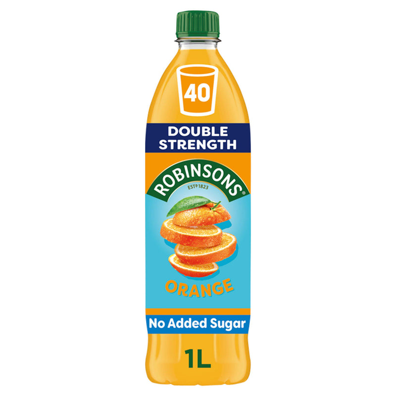 Robinsons double strength orange squash no added sugar 1L (British brand)