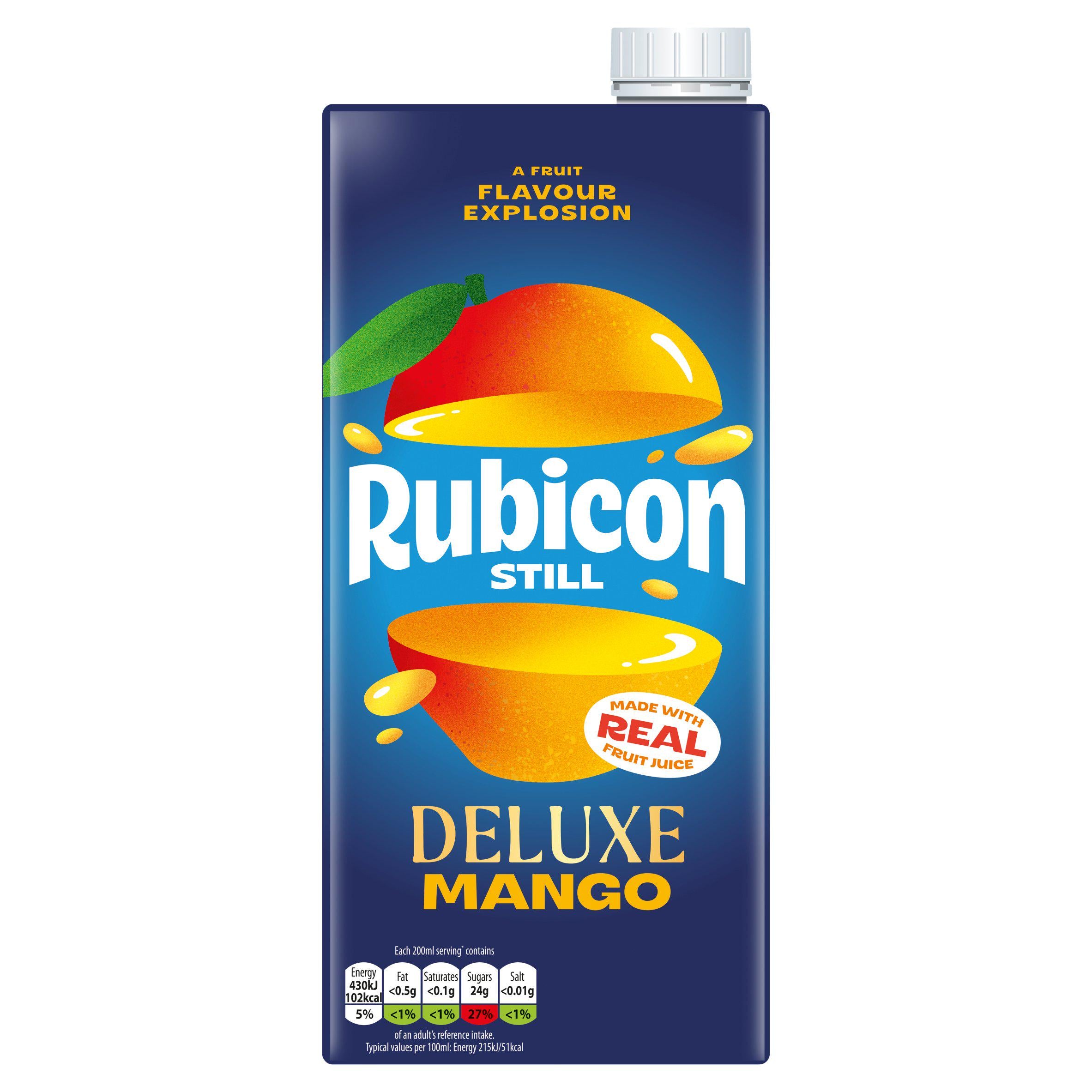 Rubicon Deluxe mango fruit juice drink 1L, imported from the UK