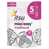 itsu traditional miso easy 5 x 21g, imported from the UK