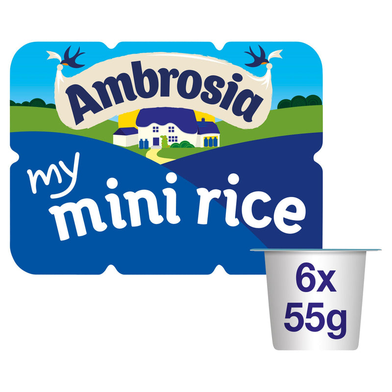 Ambrosia My Mini rice pudding pots 6x55g (British brand)