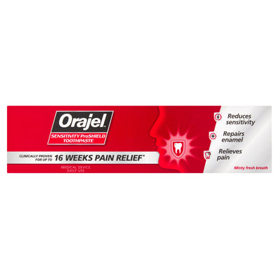 Sainsburys Orajel Sensitivity ProShield Toothpaste 75ml- Buy online at McGrocer