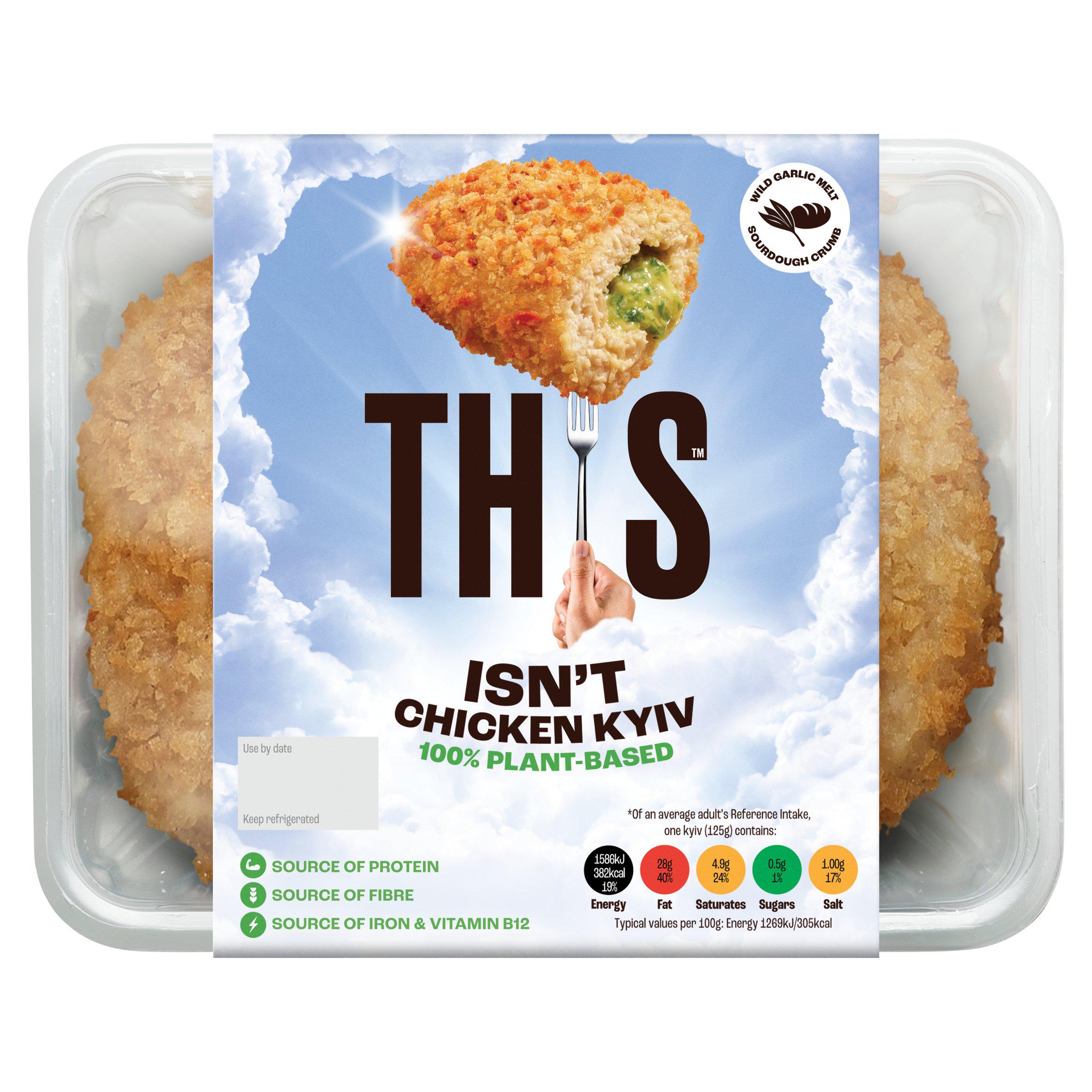THIS plant-based Chicken Kyiv 250g (British brand)