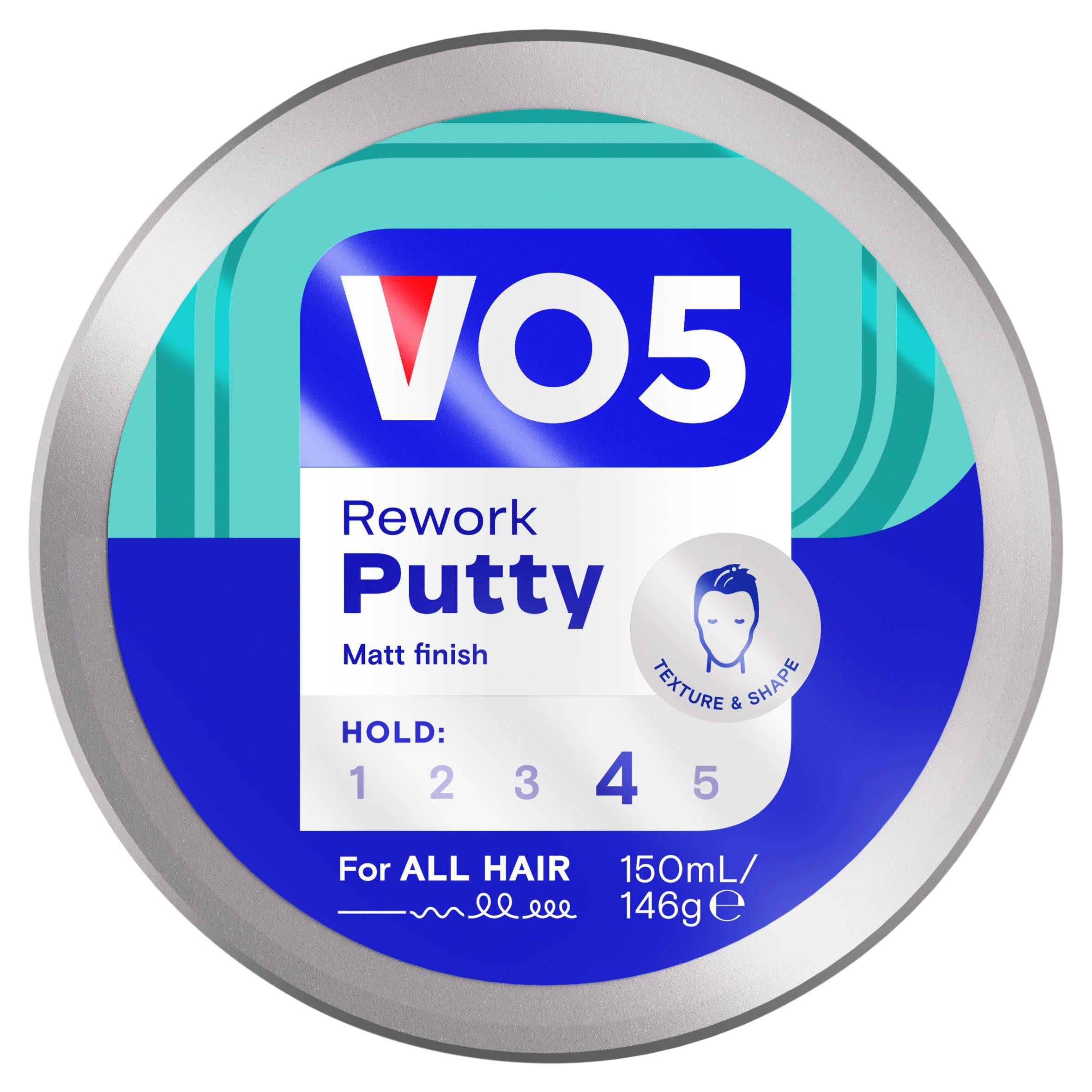 VO5 hair putty rework 150ml, imported from the UK