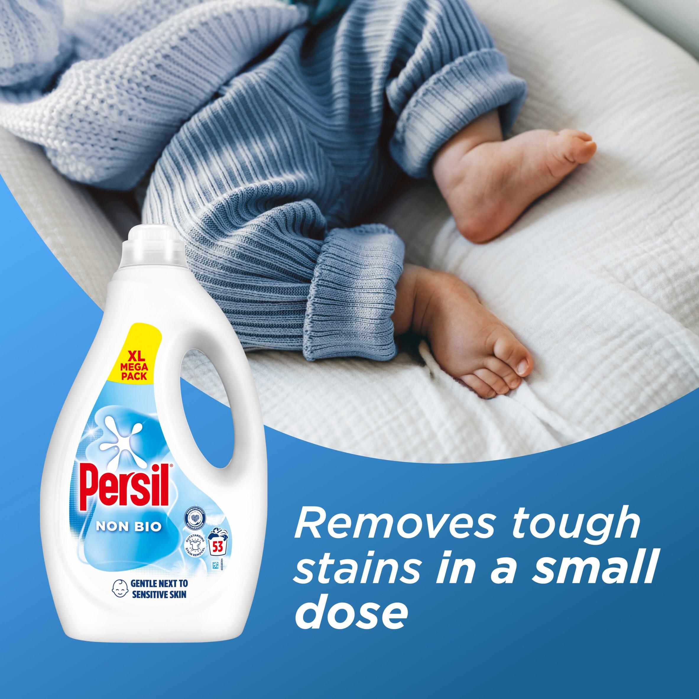 Persil Non Bio laundry liquid 1.43L, imported from the UK
