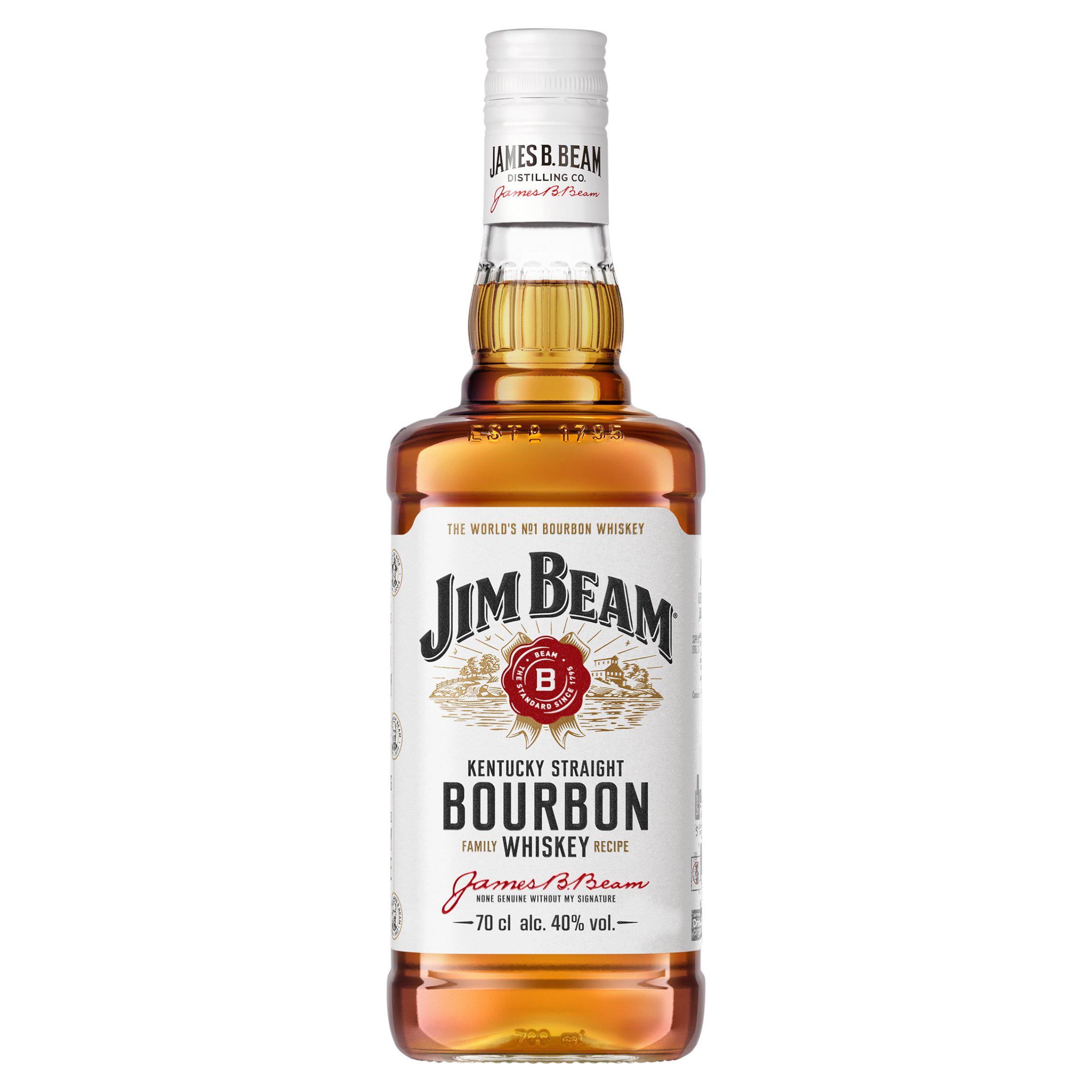 Jim Beam Kentucky Straight Bourbon Whiskey 70cl (British brand)