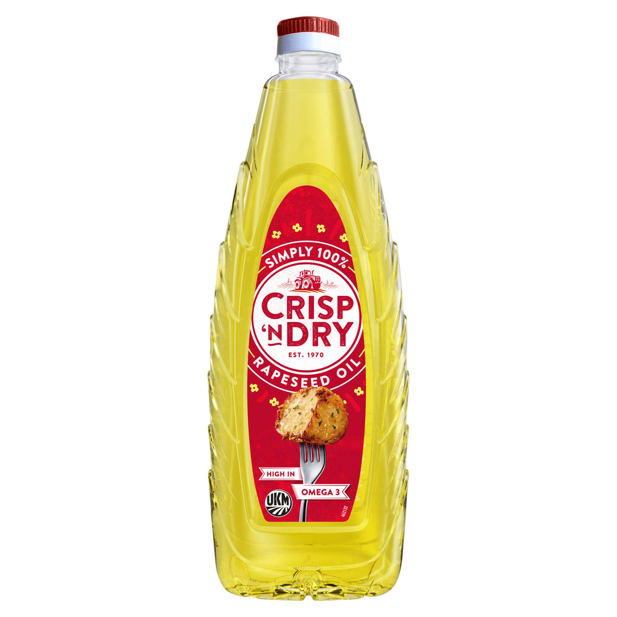 Crisp 'N Dry vegetable oil 100% rapeseed 1L, imported from the UK