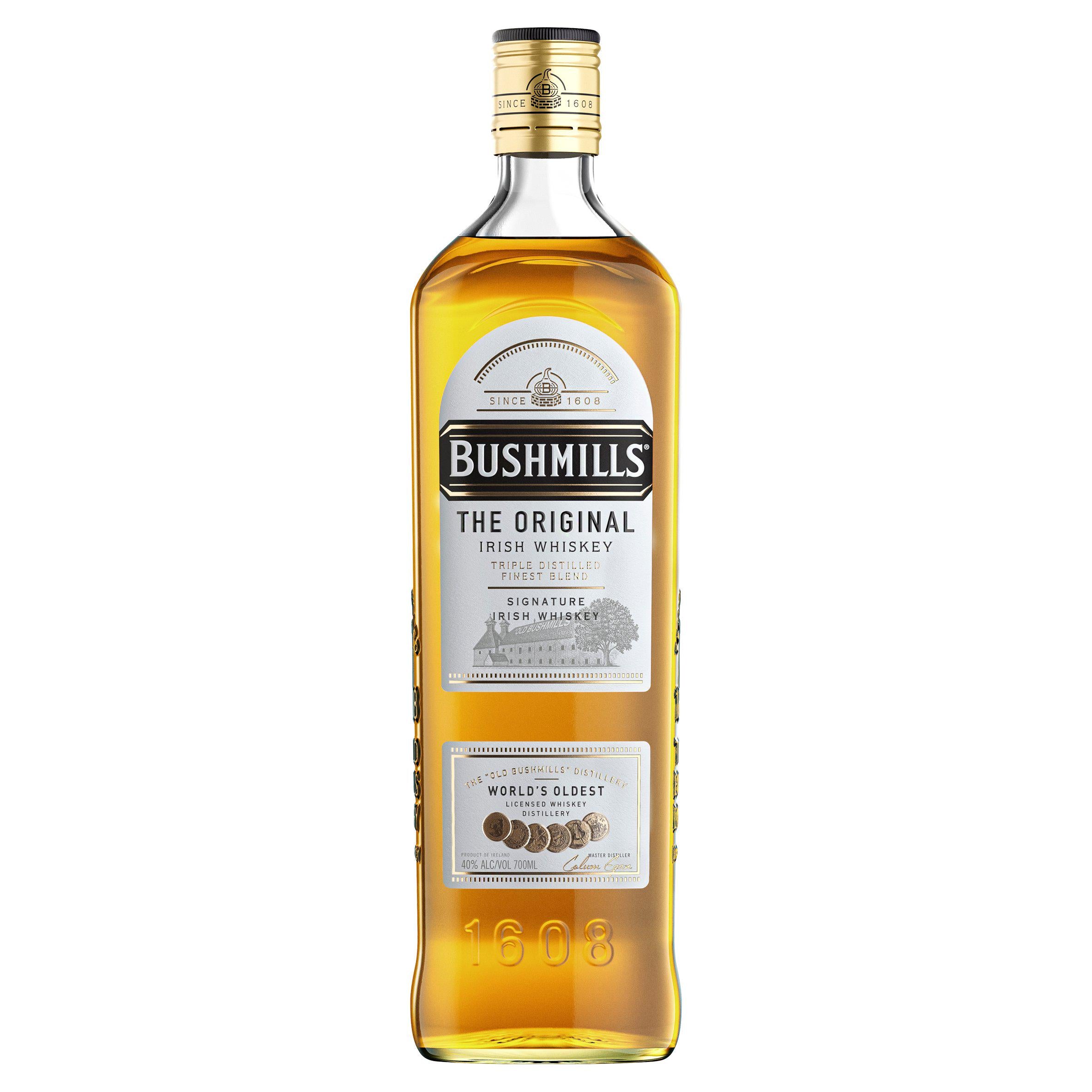 Bushmills Original Irish Whiskey 70cl, imported from the UK