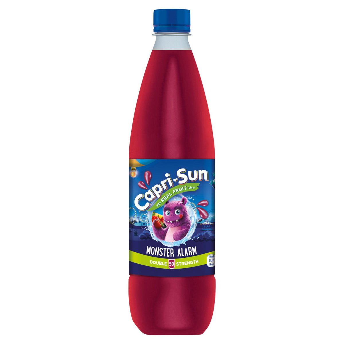 Capri-Sun Monster Alarm double strength fruit squash 1L, imported from the UK