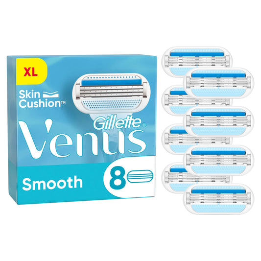 Venus Smooth Razor Blades X8 GOODS Sainsburys   