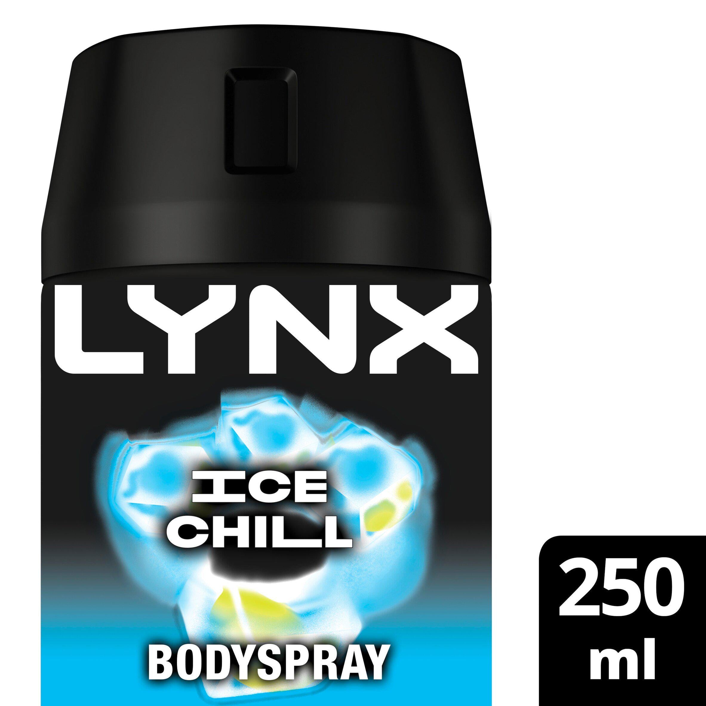 Lynx Ice Chill body spray 250ml, imported from the UK