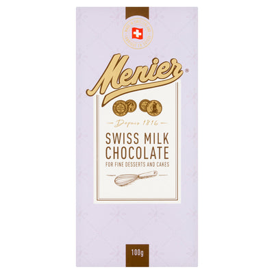 Sainsburys Menier Swiss Milk Cooking Chocolate 100g- Buy online at McGrocer