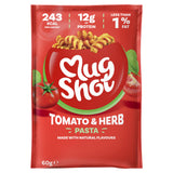 Mug Shot instant pasta tomato and herb 64g, imported from the UK