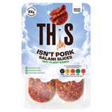 THIS plant-based pork-style salami slices 70g - British product