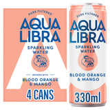 Aqua Libra Sparkling Water Infused with Blood Orange & Mango 4x330ml