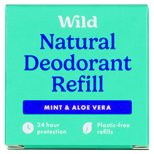 Wild Mint & Aloe Vera Natural Deodorant Refill 40g GOODS Sainsburys   