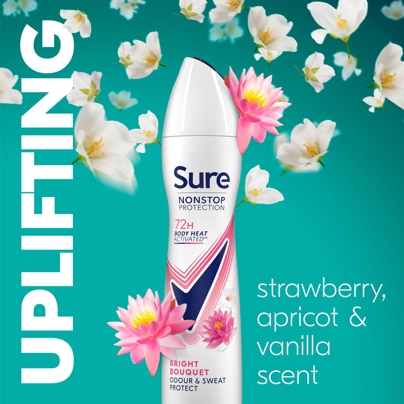 Sure Women Bright Bouquet antiperspirant deodorant 250ml (British brand)