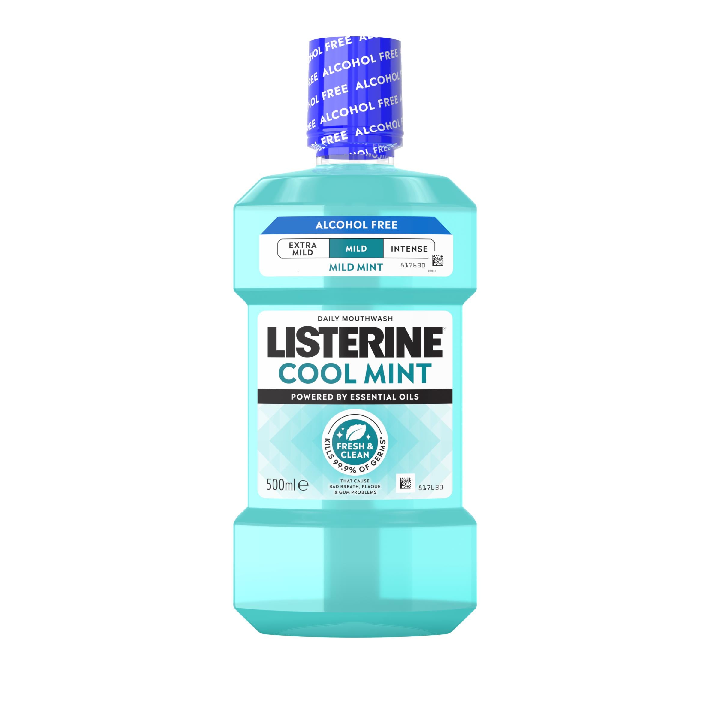 Listerine mouthwash Cool Mint Milder Taste 500ml - British product