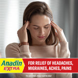 Anadin Extra aspirin paracetamol caffeine caplets 16s, UK version