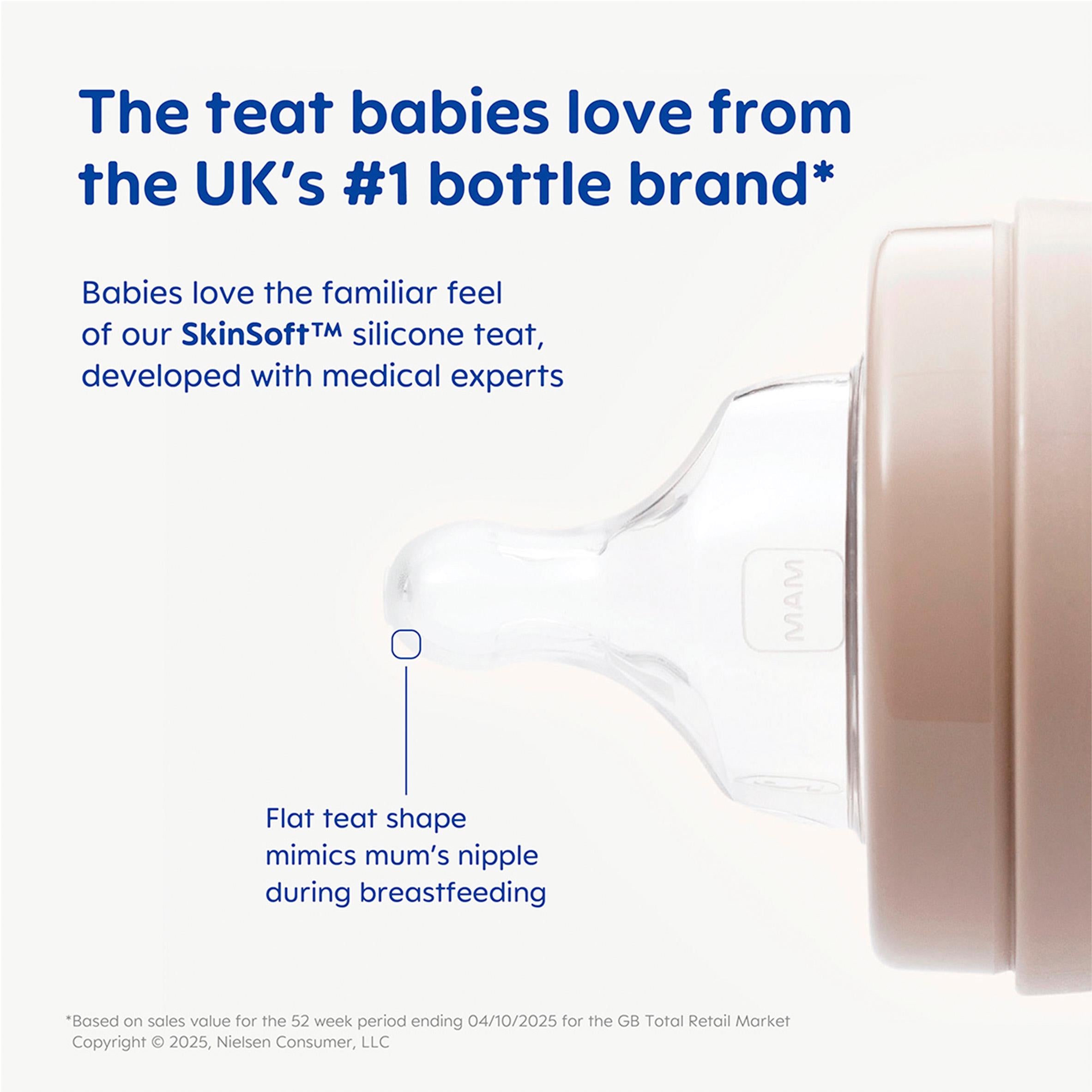 Mam Easy Active baby bottle 330ml, imported from the UK