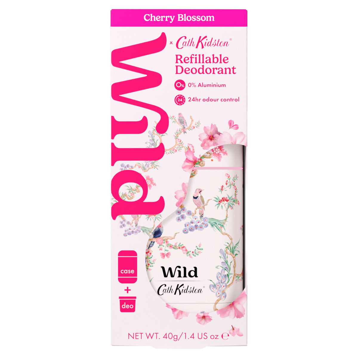 Wild Cherry Blossom deodorant 40g (British brand)
