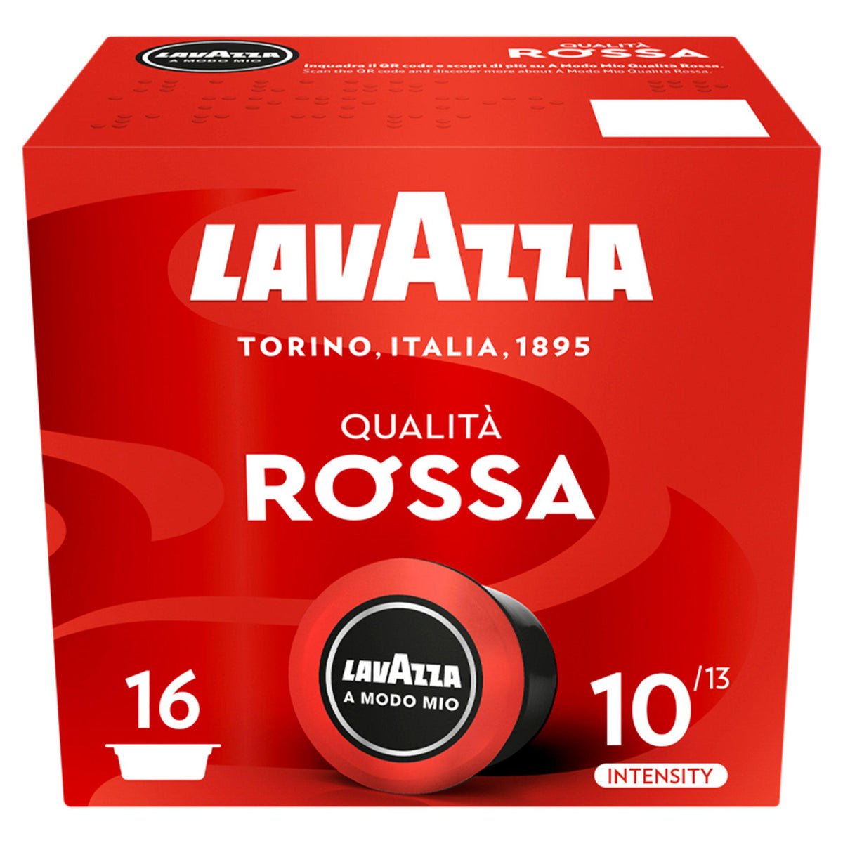 Lavazza Qualita Rossa coffee capsules 120g, imported from the UK