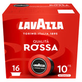 Lavazza Qualita Rossa coffee capsules 120g, imported from the UK