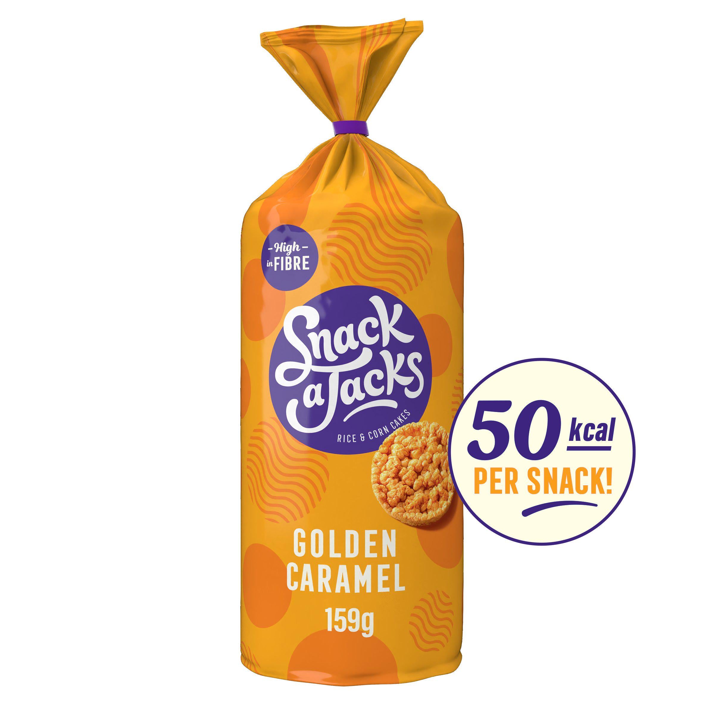 Snack a Jacks caramel rice cakes jumbo 159g (British brand)