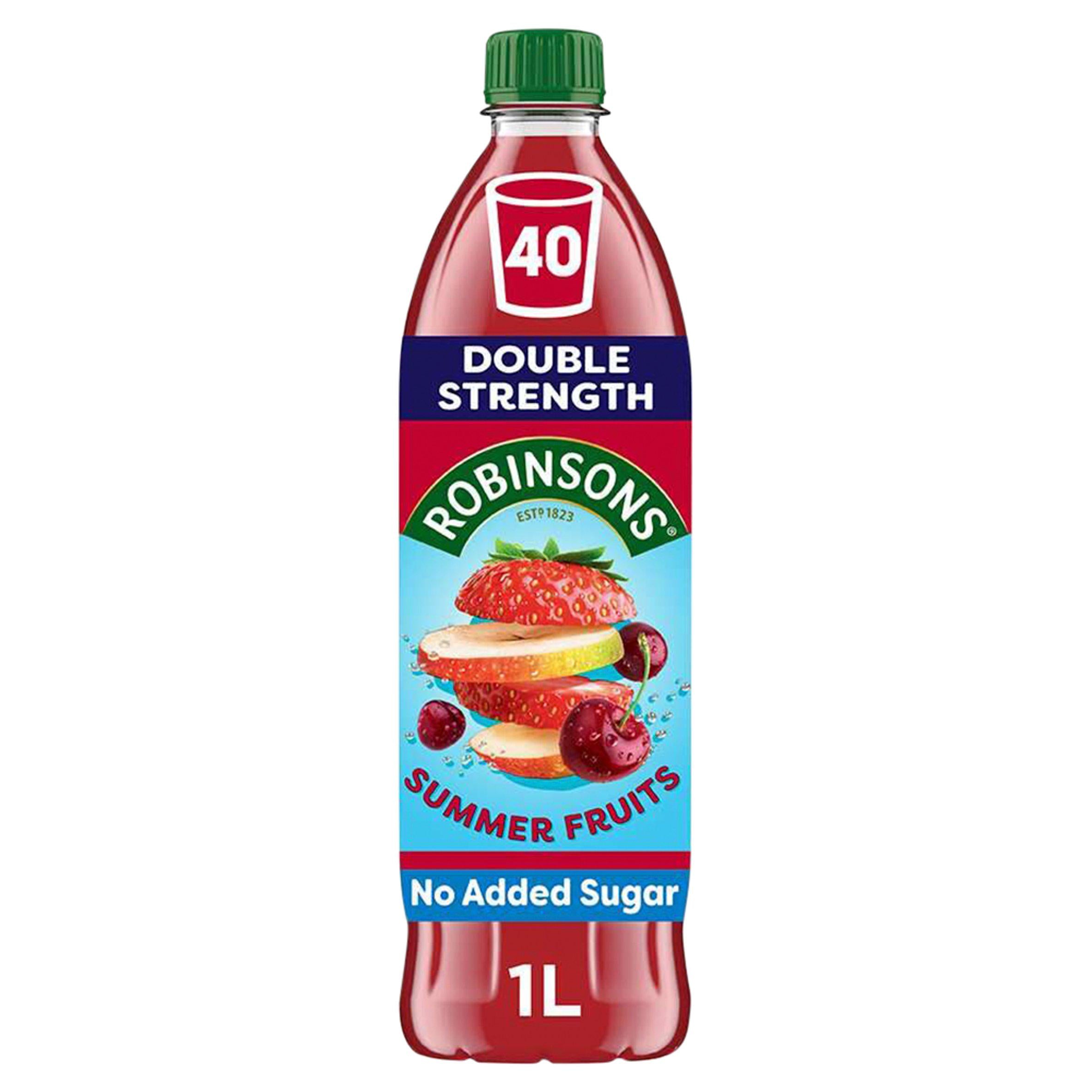 Robinsons Summer Fruits double concentrate squash 1L (British brand)