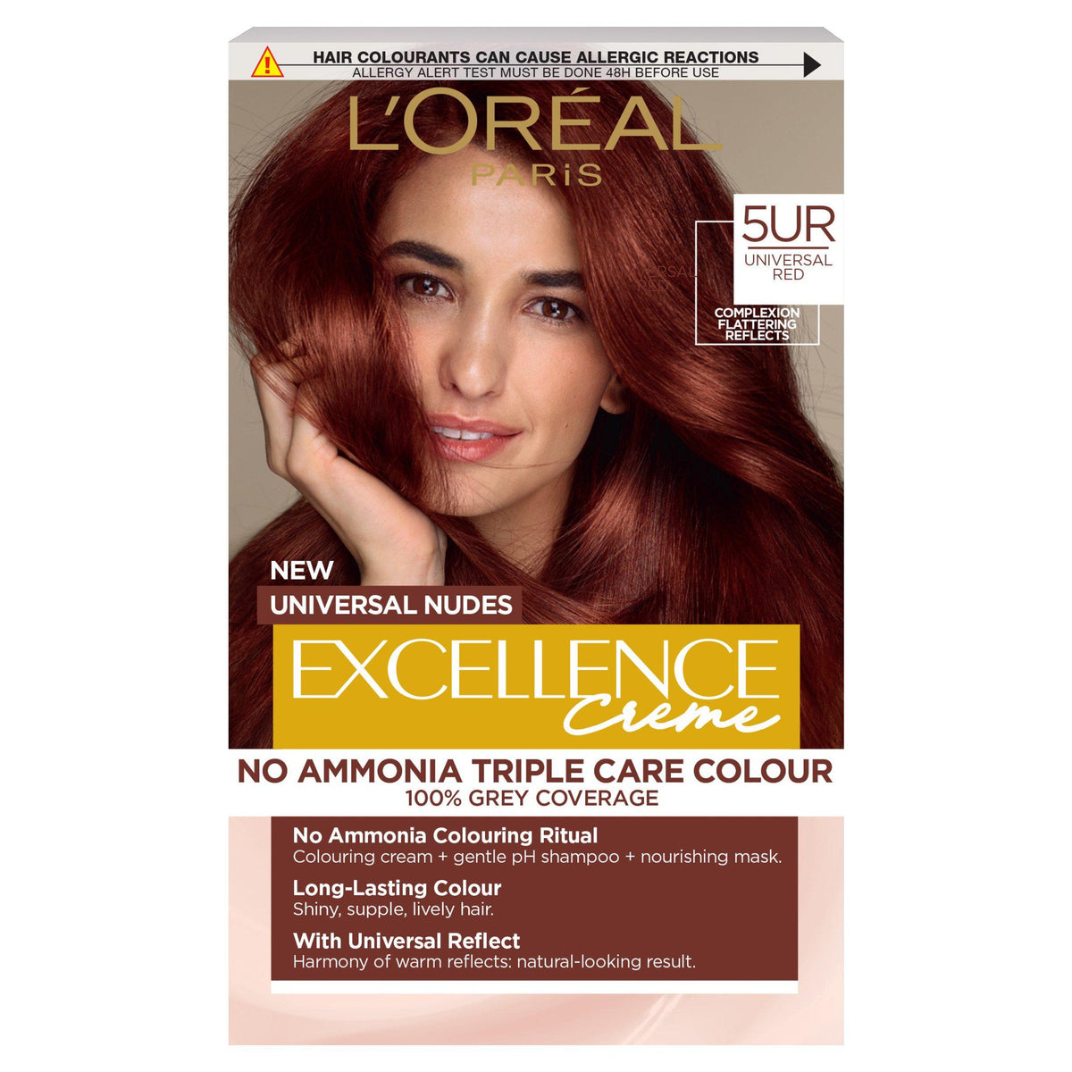 L'Oréal Paris Excellence Red 8UR permanent hair dye - British product