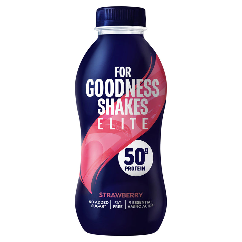For Goodness Shakes Strawberry Protein Shake 471ml - British product