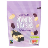 Sainsbury's Fairtrade Peanuts & Raisins snack mix 100g, UK version